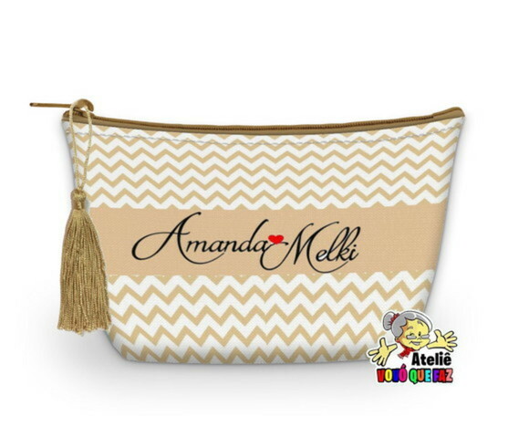 Necessaire Personalizada Madrinha Franja ( Faço Outros )