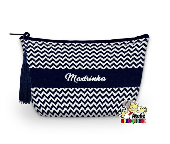 Necessaire Personalizada Madrinha Franja ( Faço Outros )