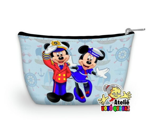 Necessaire Personalizada Mickey e Minnie Mouse