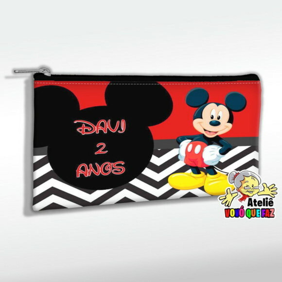 Necessaire Personalizada Mickey Mouse Slim