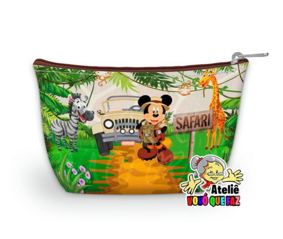 Necessaire Personalizada Mickey Safari