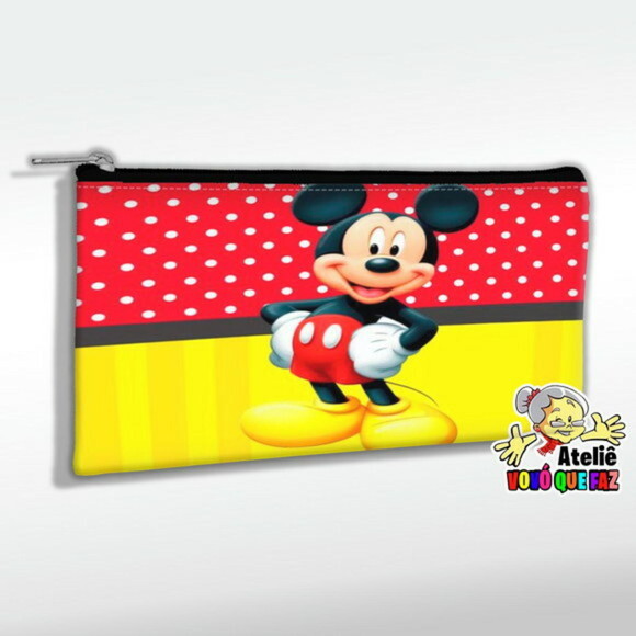Necessaire Personalizada Mickey Mouse Slim