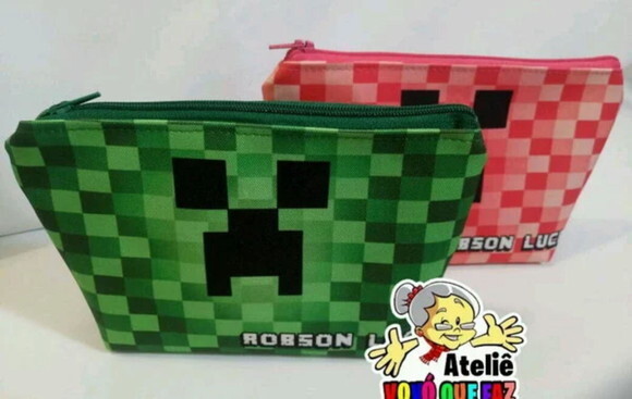 Necessaire Personalizada Minecraft