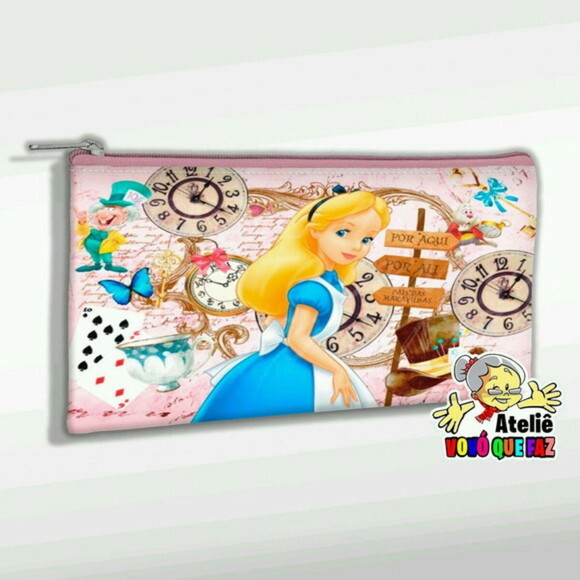 Necessaire Personalizada Slim Alice no País das Maravilhas