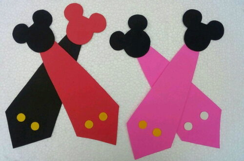 15 GRAVATAS DE EVA MICKEY OU MINNIE INFA