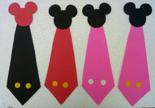 15 GRAVATAS DE EVA MICKEY OU MINNIE INFA