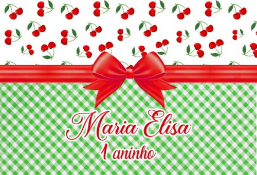 23 Almofada 20x30 Personalizada Cereja