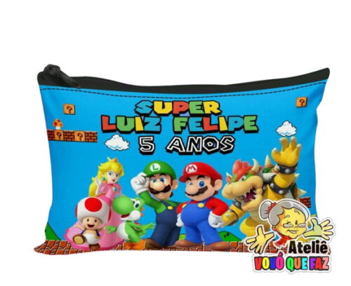 35 Necessaire Personalizada Super Mario Bros