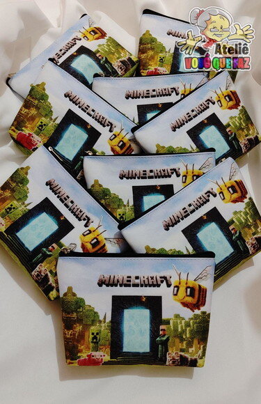35 Necessaires Personalizada Minecraft