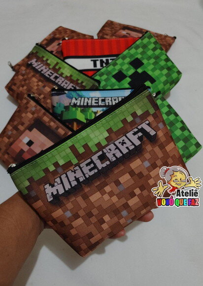 35 Necessaires Personalizada Minecraft