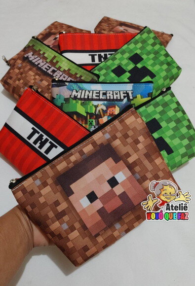 40 Necessaires Personalizada Minecraft