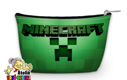 50 Necessaire Personalizada Minecraft