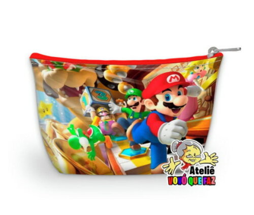 50 Necessaire Personalizada Super Mario Bros