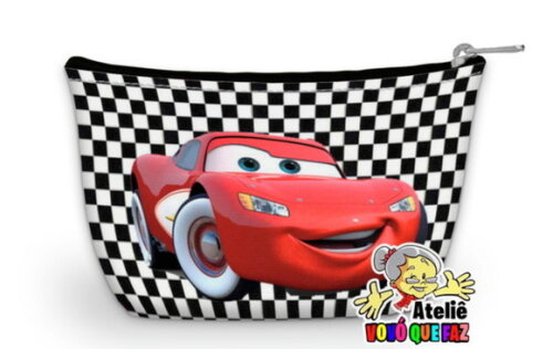 60 Necessaire Personalizada Relâmpago Mcqueen (faço Outros)