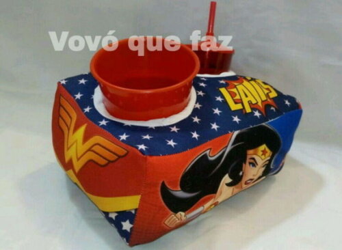 Almofada Kit Cinema Personalizado Capitão América ou Mulher
