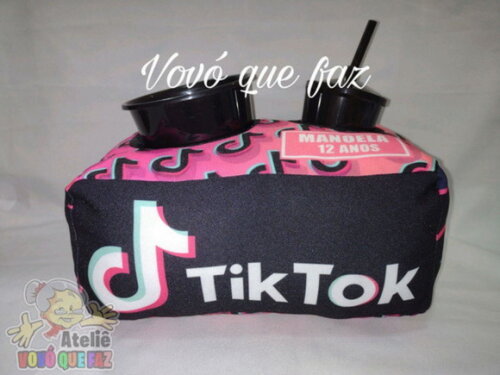 Almofada Kit Cinema Personalizado Tik Tok