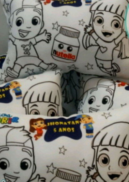 Almofada Personalizada pra Colorir