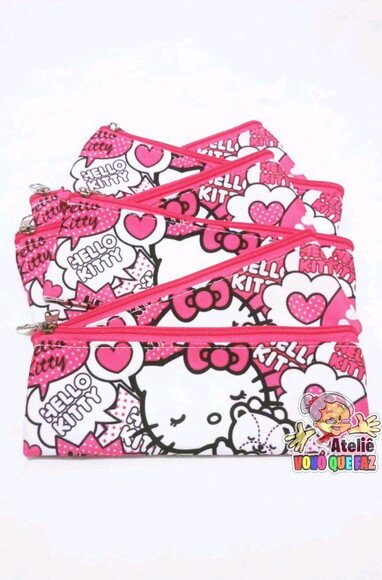 Estojo Slim Personalizado Hello Kitty Tam; 19x7