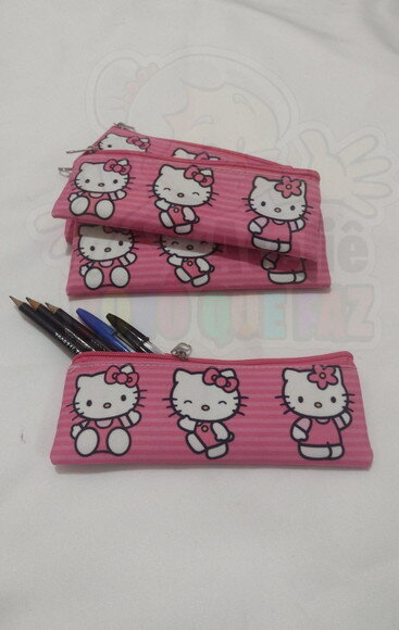 Estojo Slim Personalizado Hello Kitty Tam; 19x7