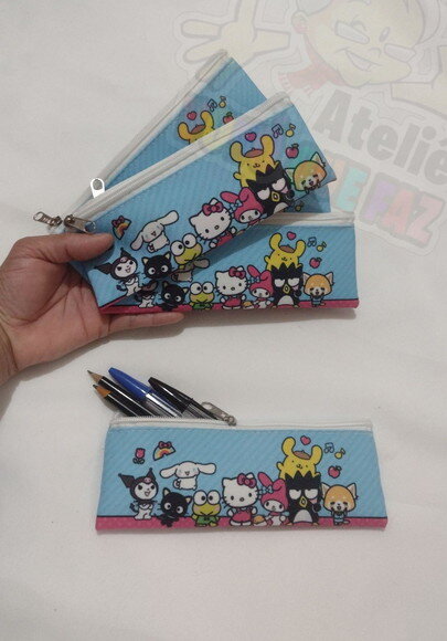 Estojo Slim Personalizado Hello Kitty Tam; 19x7