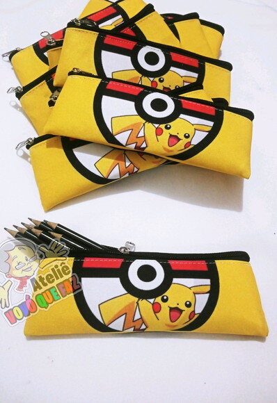 Estojo Slim Personalizado Pokémon Tam: 19x7
