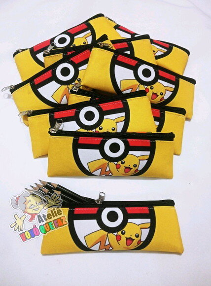 Estojo Slim Personalizado Pokémon Tam: 19x7