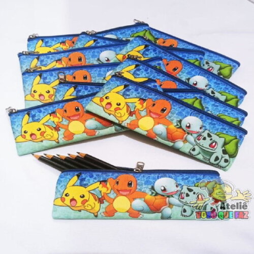 Estojo Slim Personalizado Pokémon Tam: 19x7