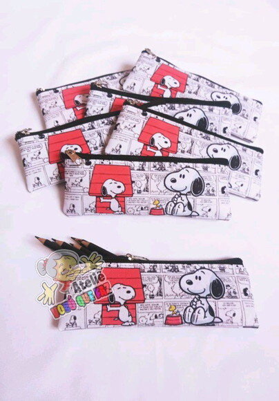 Estojo Slim Personalizado Snoopy Tam: 19x7