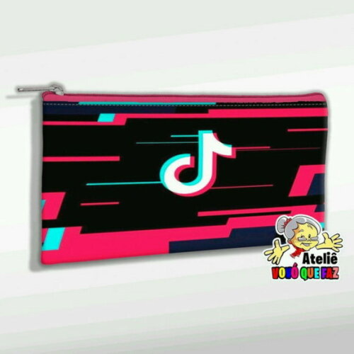 Necessaire Estojo Slim Personalizada Tik Tok