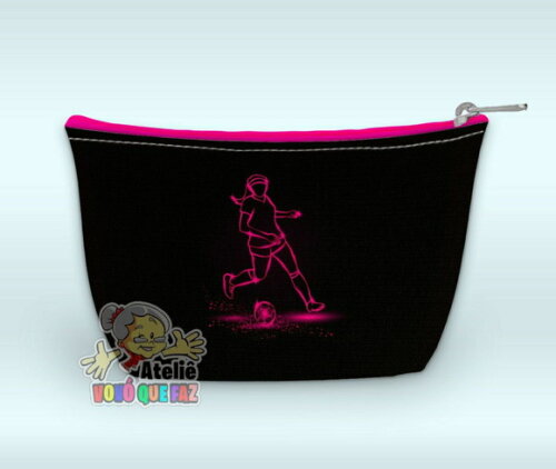 Necessaire Personalizada Futebol Menina