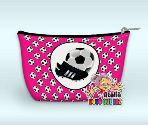 Necessaire Personalizada Futebol Menina