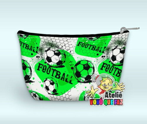 Necessaire Personalizada Futebol Menina