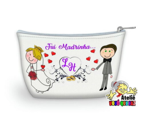 Necessaire Personalizada Madrinha Casamento ( Faço Outros )