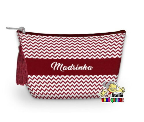 Necessaire Personalizada Madrinha Franja ( Faço Outros )