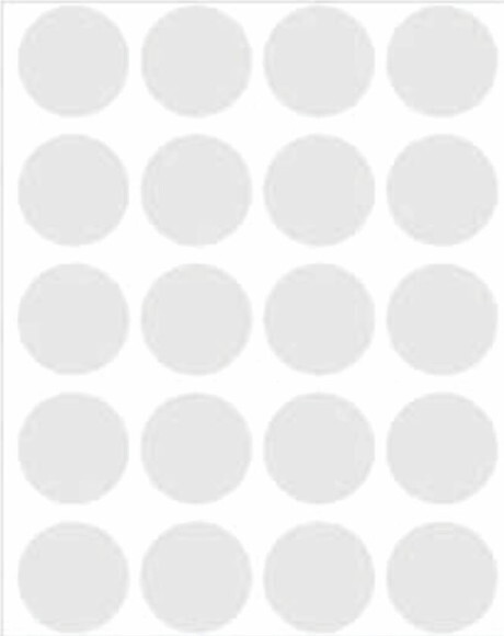 Adesivo fundo transparente para convites (100 unidades)