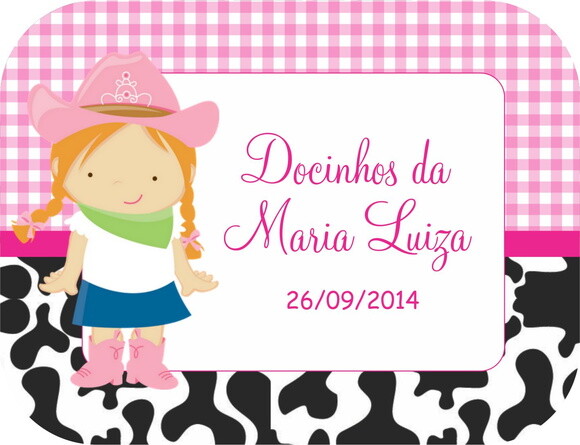 Adesivo Marmitinha - Fazendinha rosa