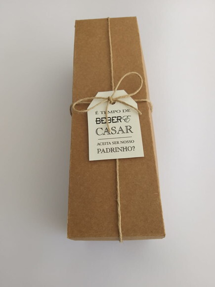 Caixa em papel kraft para 1 bebida