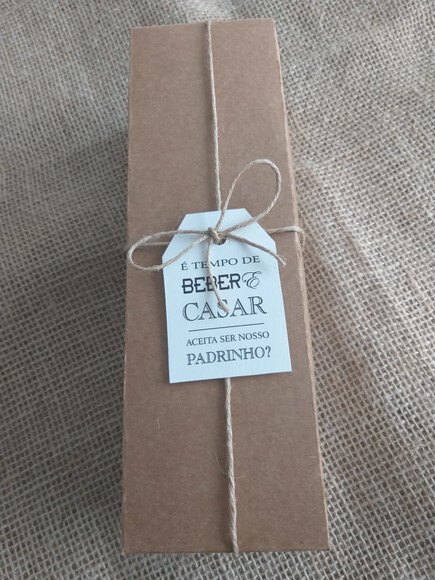 Caixa em papel kraft para 1 bebida