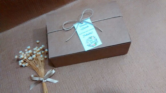 Caixa para padrinhos 15,5x10,5x5 cm