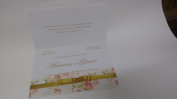 Convite Casamento Floral