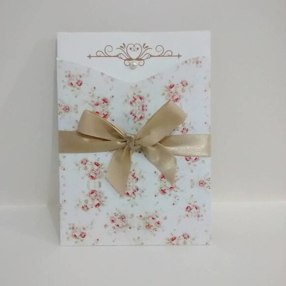 Convite Casamento Floral 1