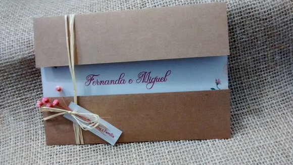 Convite Casamento Janela floral