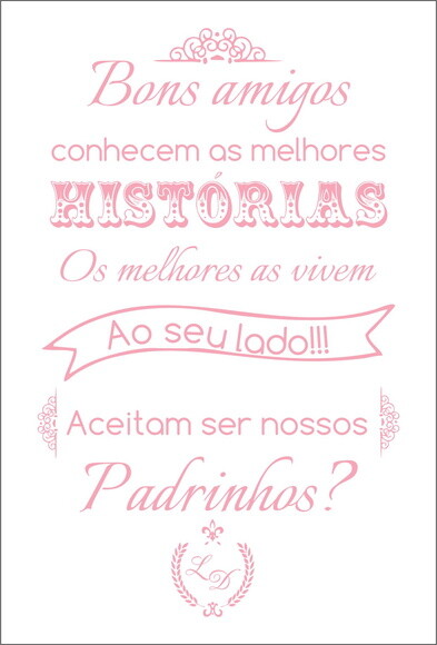 Convite Padrinhos Casamento
