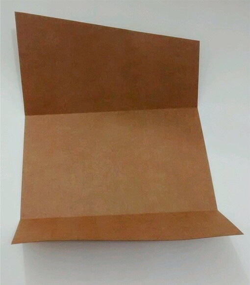 Envelope com aba diagonal