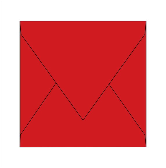 Envelope bico em papel pequim (vermelho escuro)