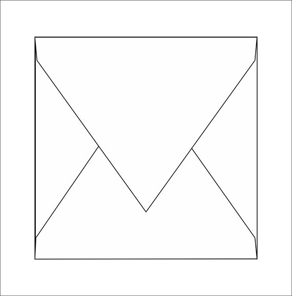 Envelope bico em papel pequim (vermelho escuro)