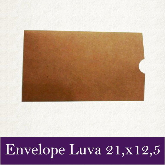Envelope luva 21,5x12,5 cm