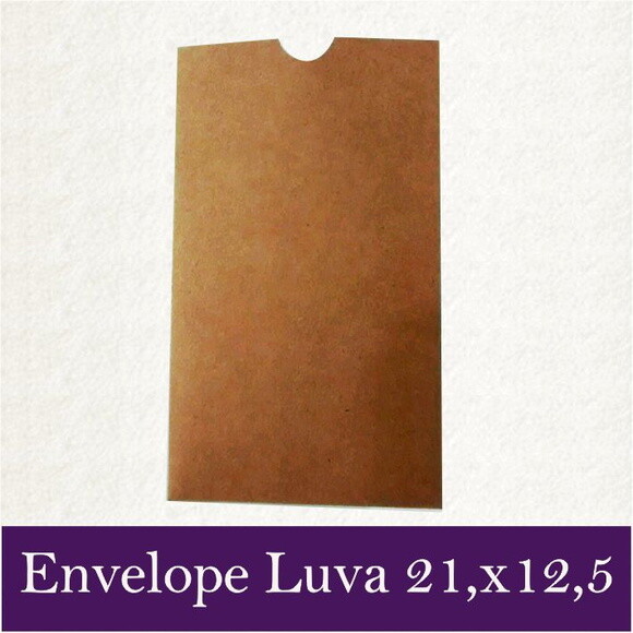 Envelope luva 21,5x12,5 cm