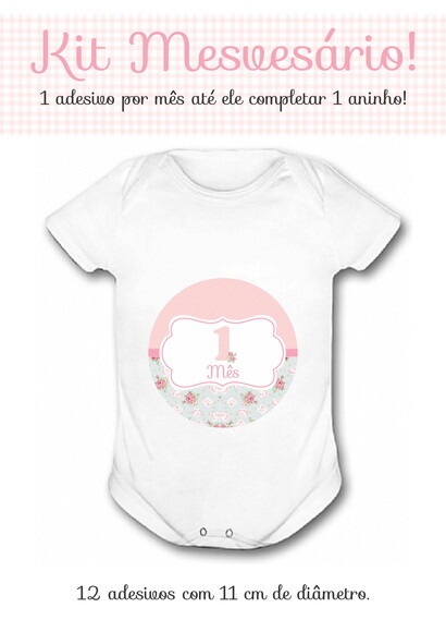 Kit de Adesivo Mesversário