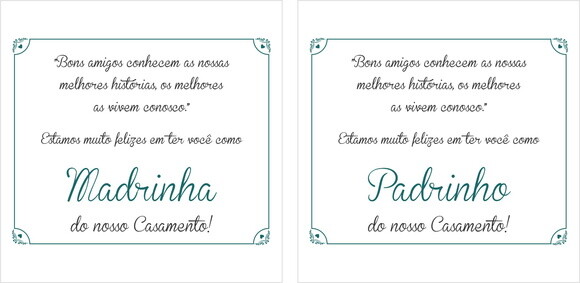 Manual dos Padrinhos (Solteiros)